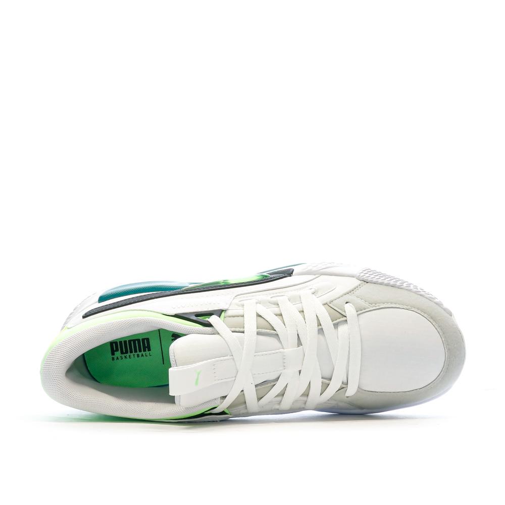 Puma Chaussures de Basket Blanche/Bleu Homme Puma 378051-01