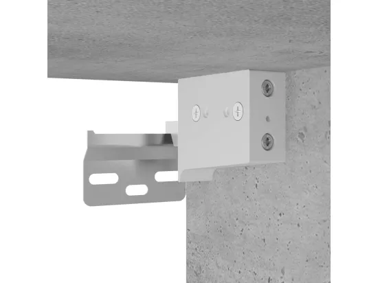 Armoire d'évier Gris béton 100x38,5x45 cm Aggloméré