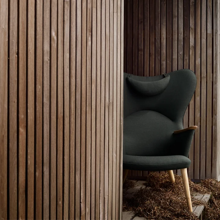 Carl Hansen - CH78 Mama Bear Lounge Chair, Eiche geölt / Fiord 0151