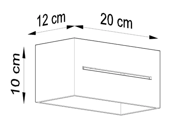 Sollux LOBO MAXI Plafonnier à 2 lumières vers le bas, gris clair