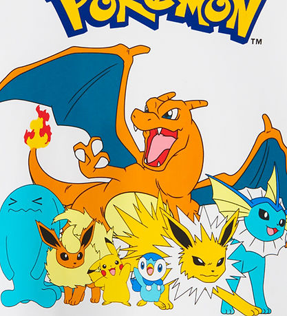 Name It T-shirt - NkmMasir Pokemon - Bright White/Yellow Text
