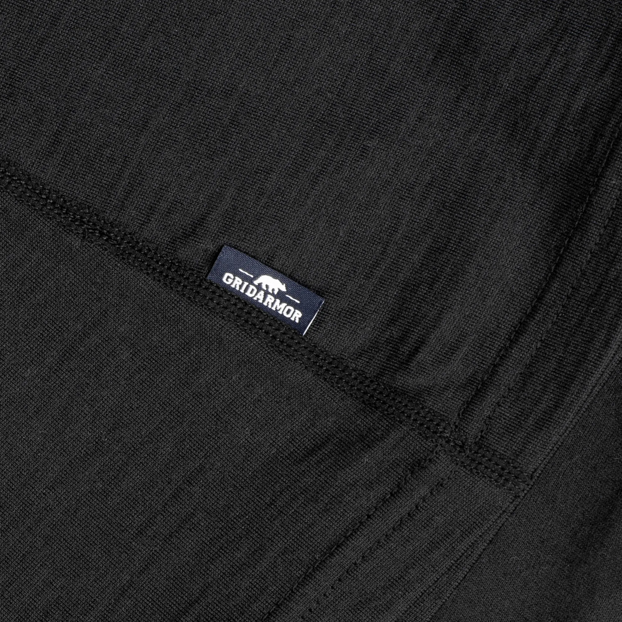 Gridarmor Merino Undertøy Zip Top Wmn Black Beauty