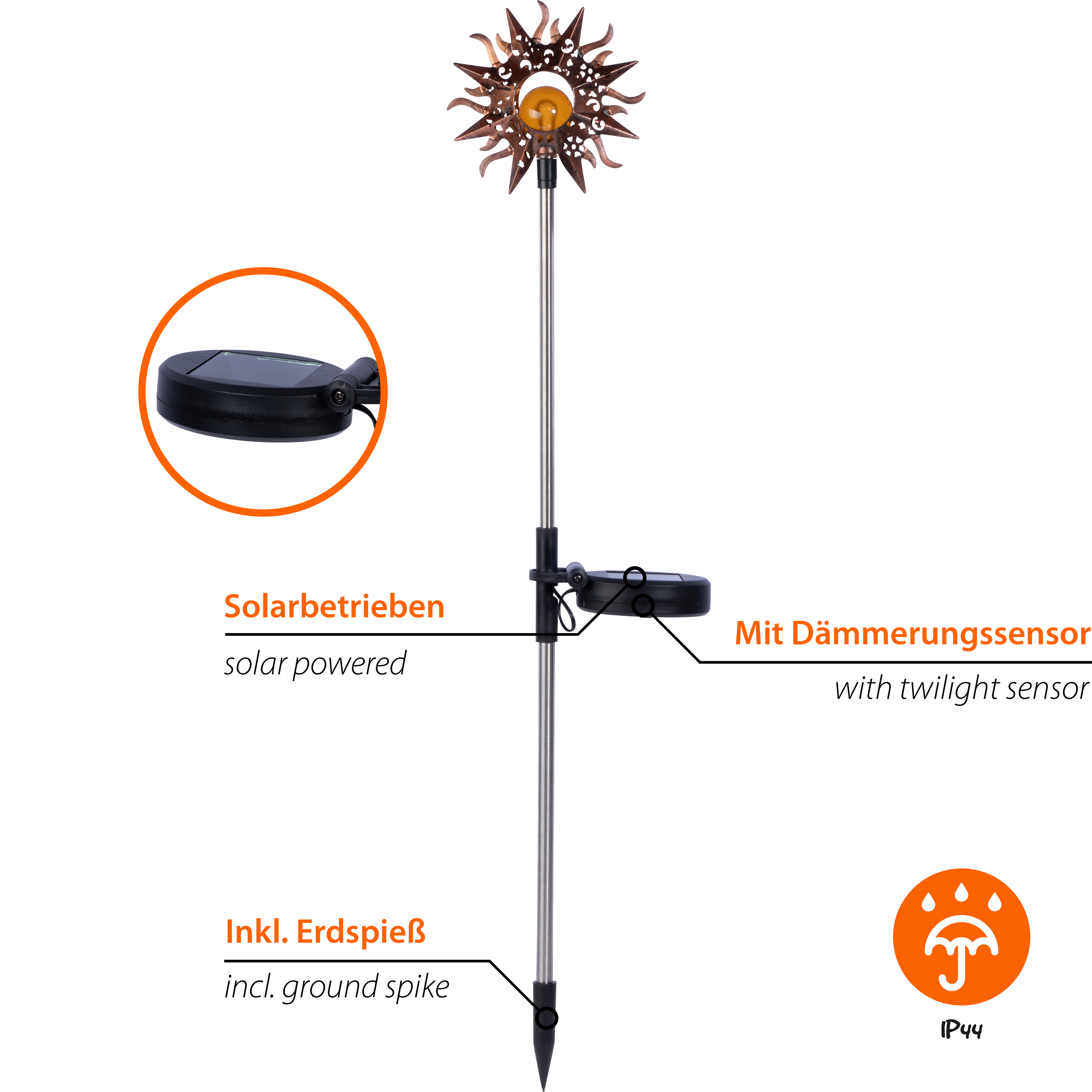dobar Gartenstecker Solar 