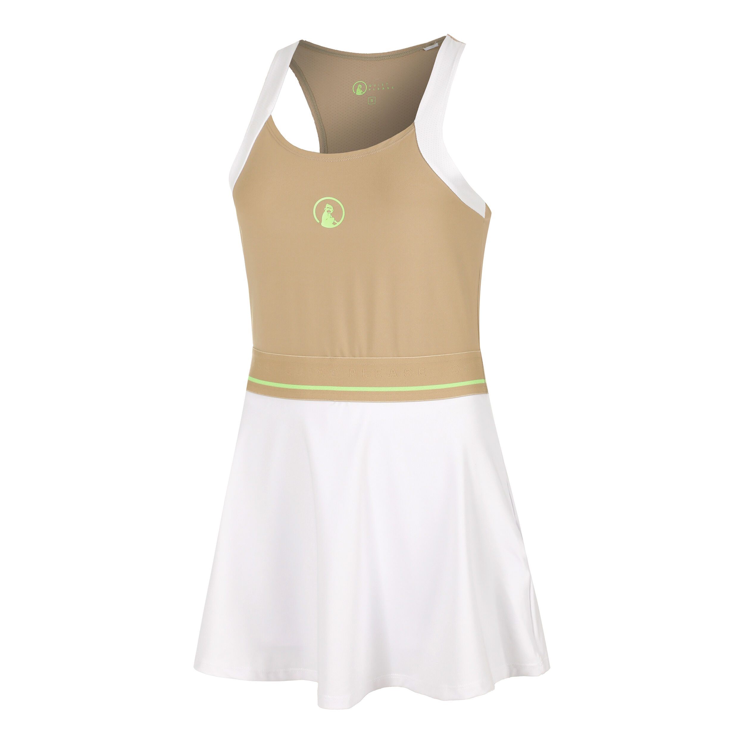 Quiet Please Wild Volley Robe Femmes - Beige , Blanc