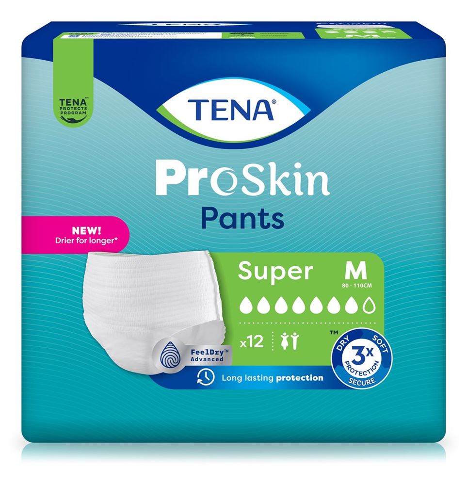 TENA Pants Super<br>12 Stück, M 80-110cm, (neu)