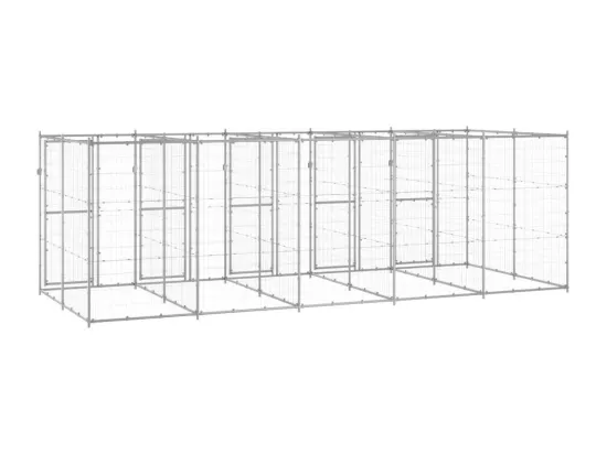 Chenil extérieur cage enclos 550 x 220 x 180 cm 02_0000405