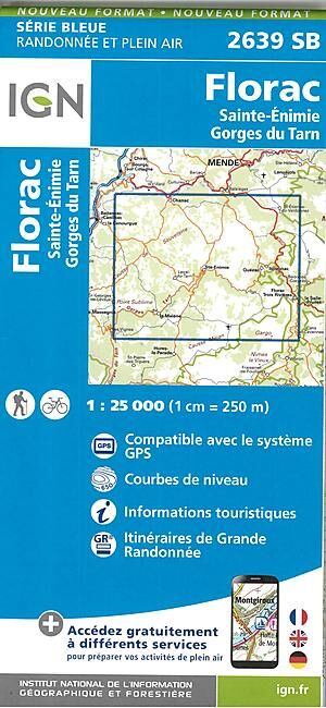 IGN - 2639 SB FLORAC 1 25 000
