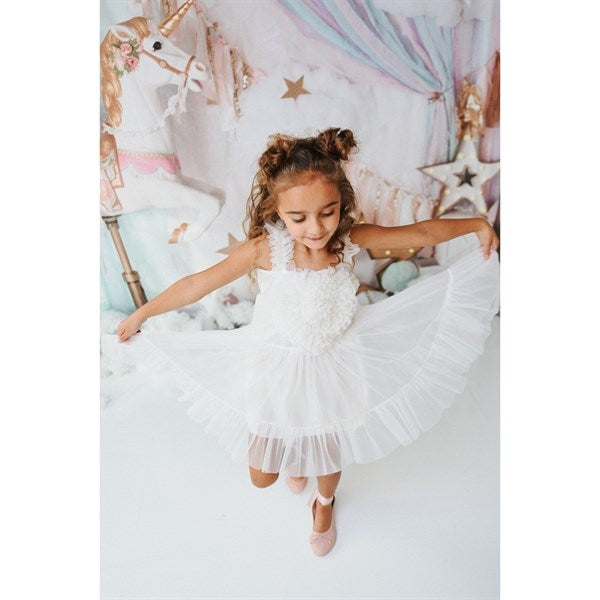 Dolly by Le Petit Heart Kjole Lace Up Off White