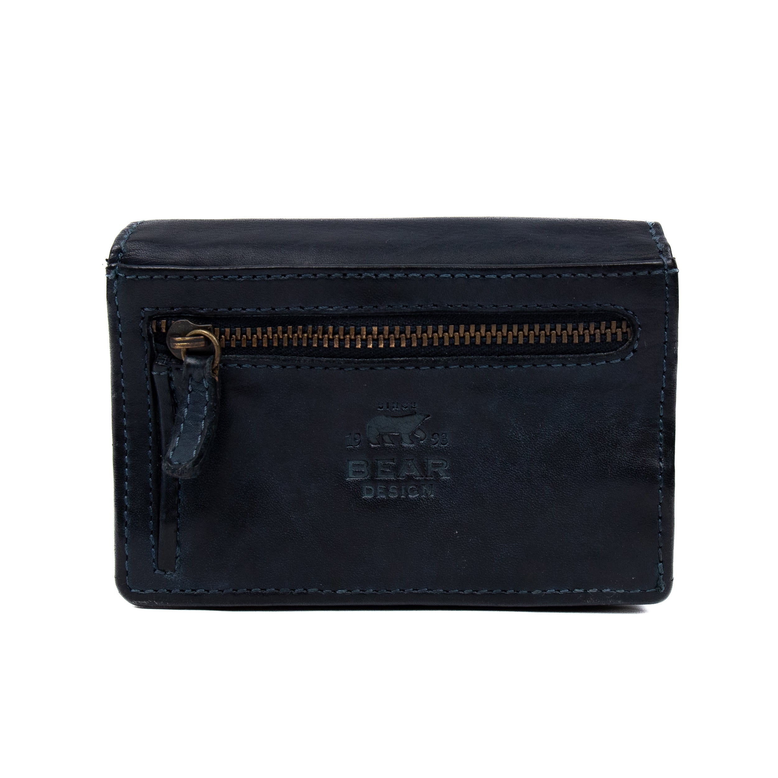 Overslag portemonnee 'Nina' donkerblauw Donkerblauw