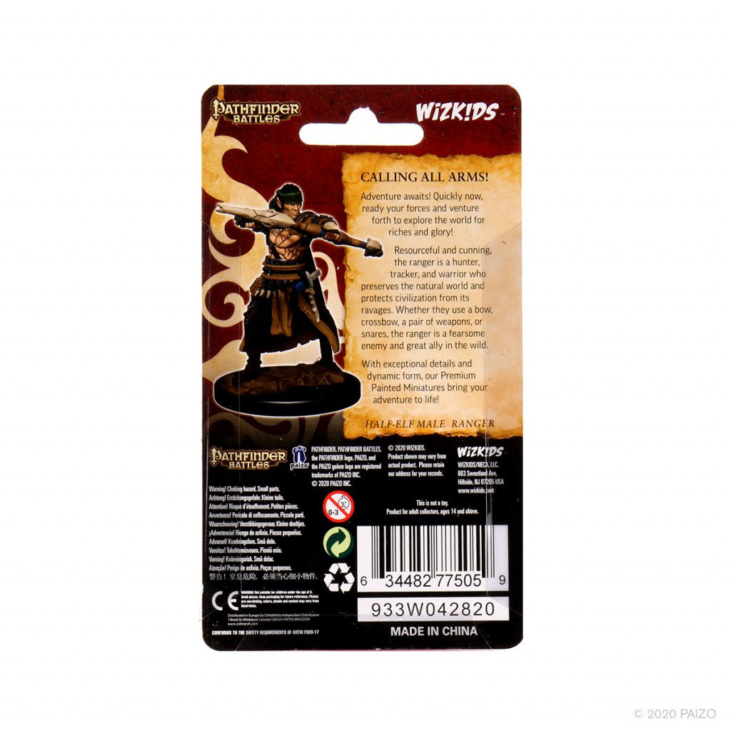 Pathfinder Battles Premium Figures - Half-Elf Ranger Male