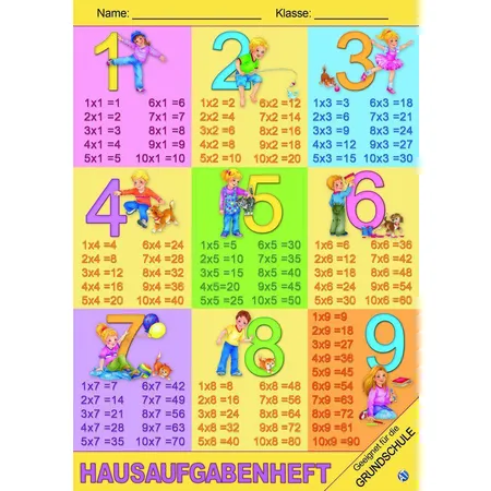 Trötsch Hausaufgabenheft Grundschule 1x1