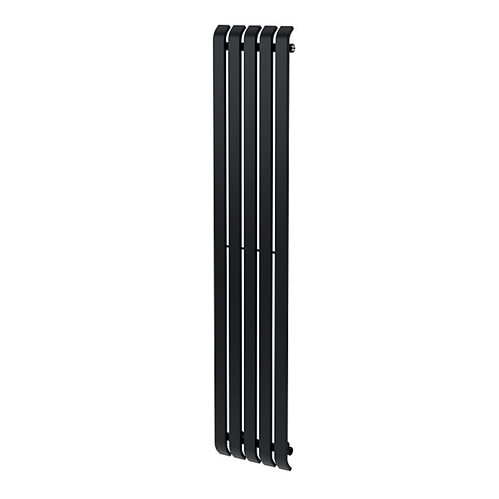 Radiateur eau chaude GoodHome Wilsona Vertical Anthracite 746 W