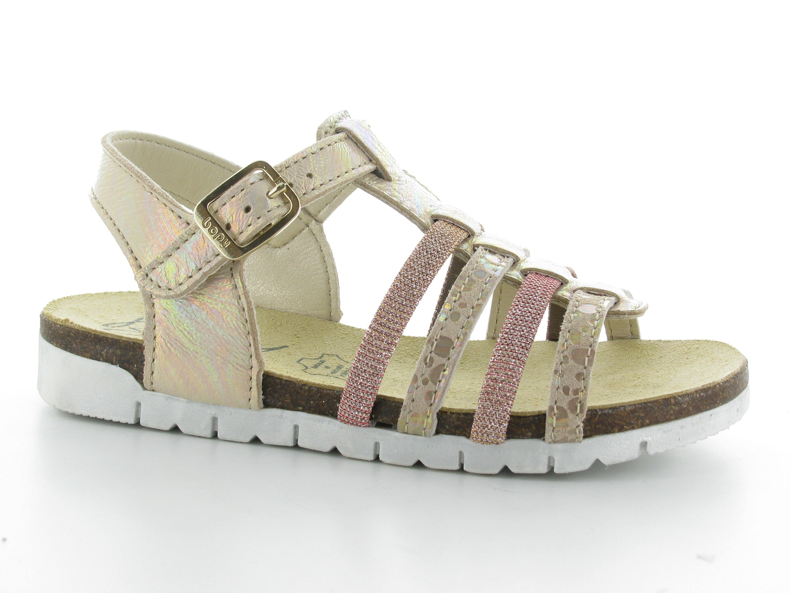 Bopy-EGERIA Cuir Beige Metal