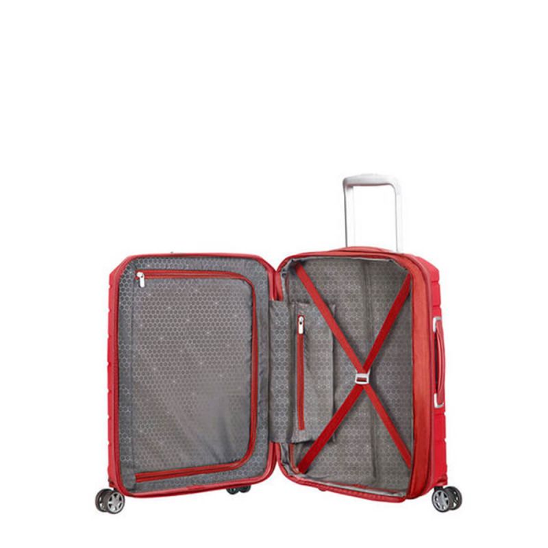 Valise cabine rigide Flux 55 cm Rouge
