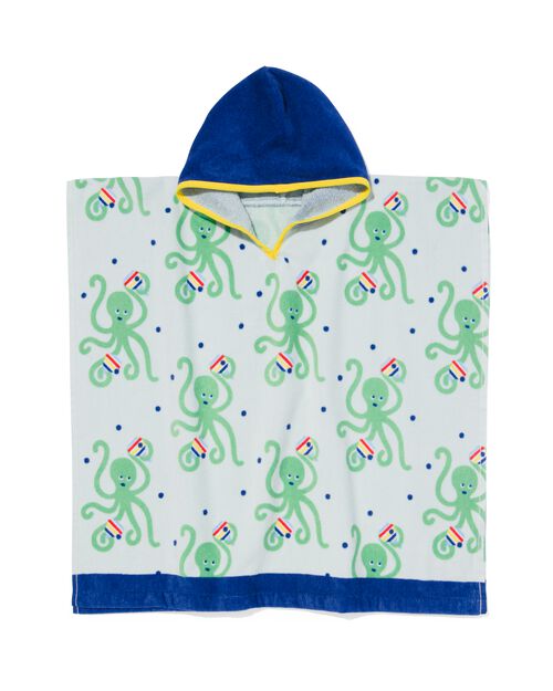 poncho de plage enfant 60x60 pieuvre