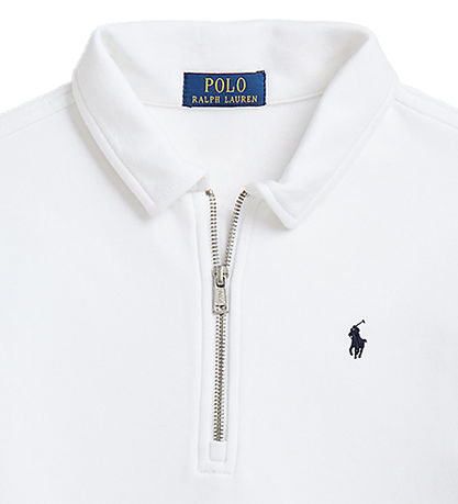 Polo Ralph Lauren Sweatshirt m. Reißverschluss - Weiß