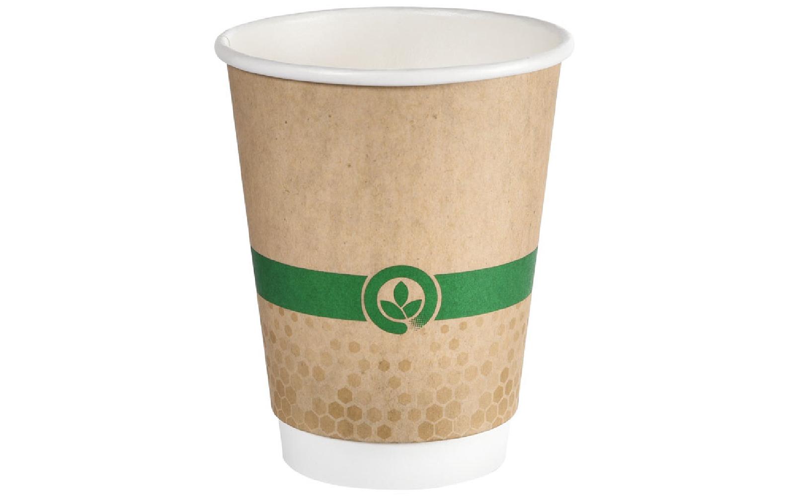 Einweg-Kaffeebecher Melli Double Wall 35 cl, 25 StückBecher aus nachwachsendem Material