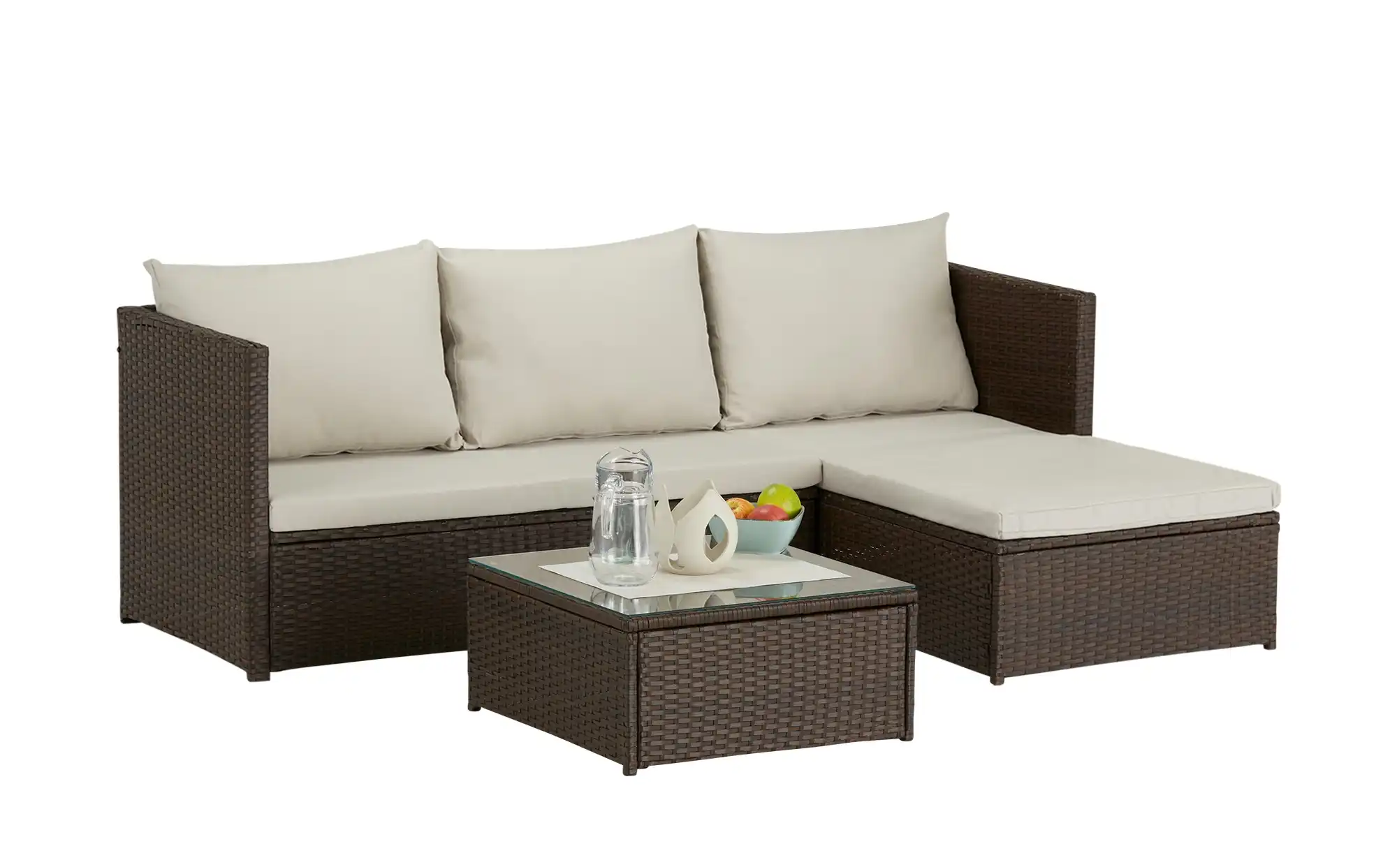 Loungegruppe aus Polyrattan Girona