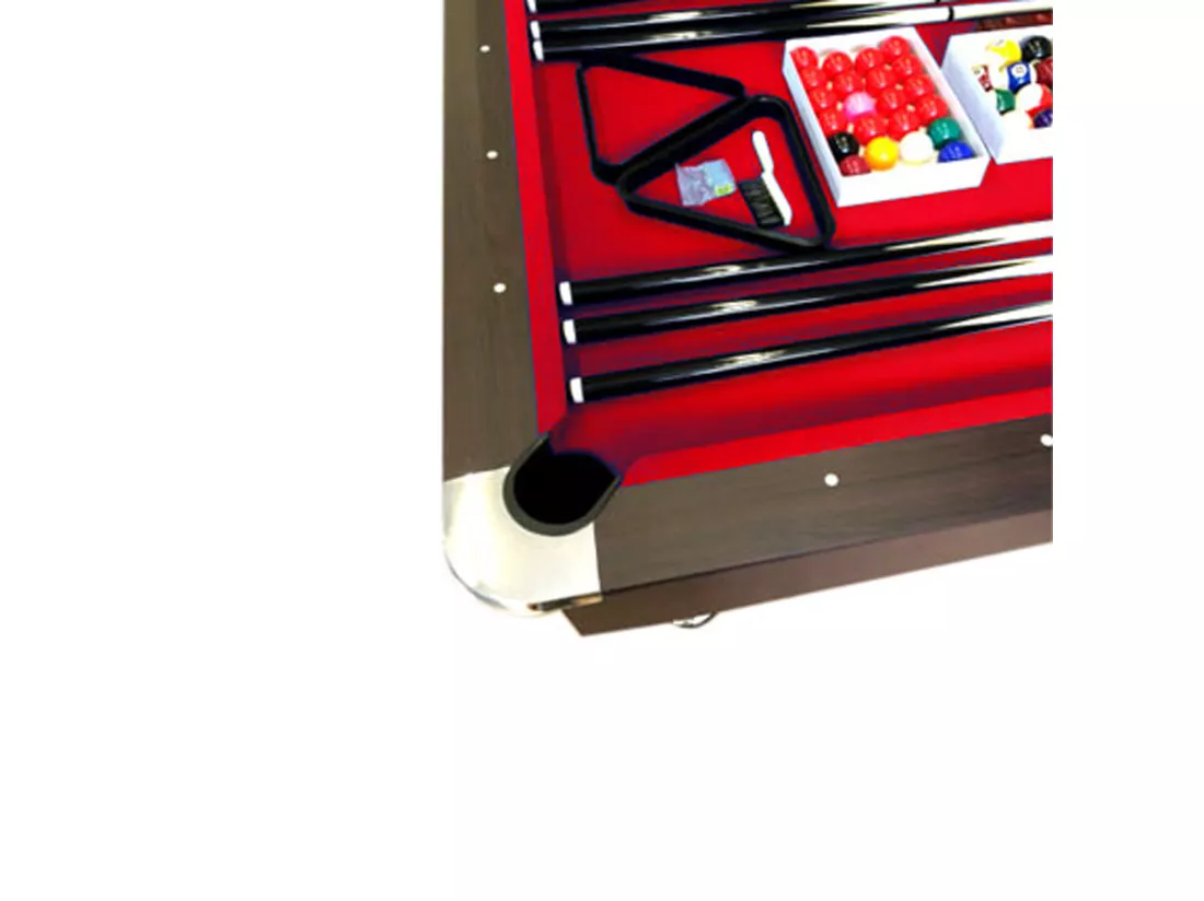 Table de Billard 8 Pieds avec banquette conteneurs – Viper Red