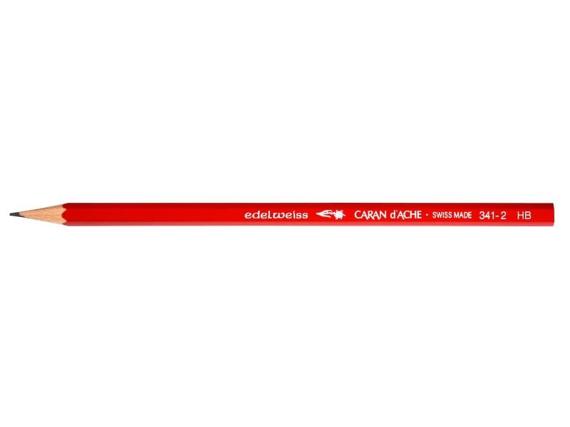 Caran d'Ache Bleistift HB, Rot Schulbleistift für den täglichen Gebrauch