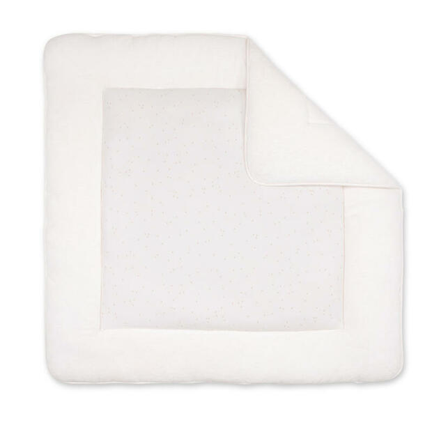 Tapis de parc 100x100cm Coton Ecru - BEMINI