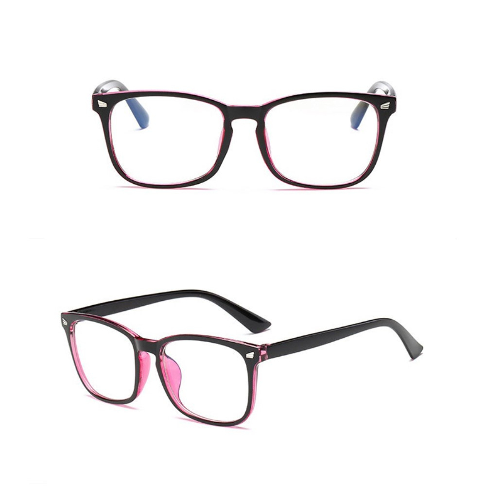 Anti Blue Light Blaulichtfilter Brille Computerbrille (Rechteckig) - Rosa