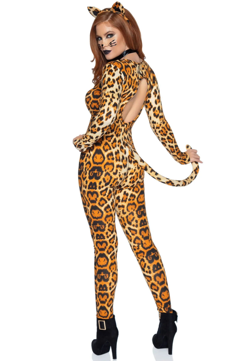 Poema Catsuit Oranje Dames Leg Avenue