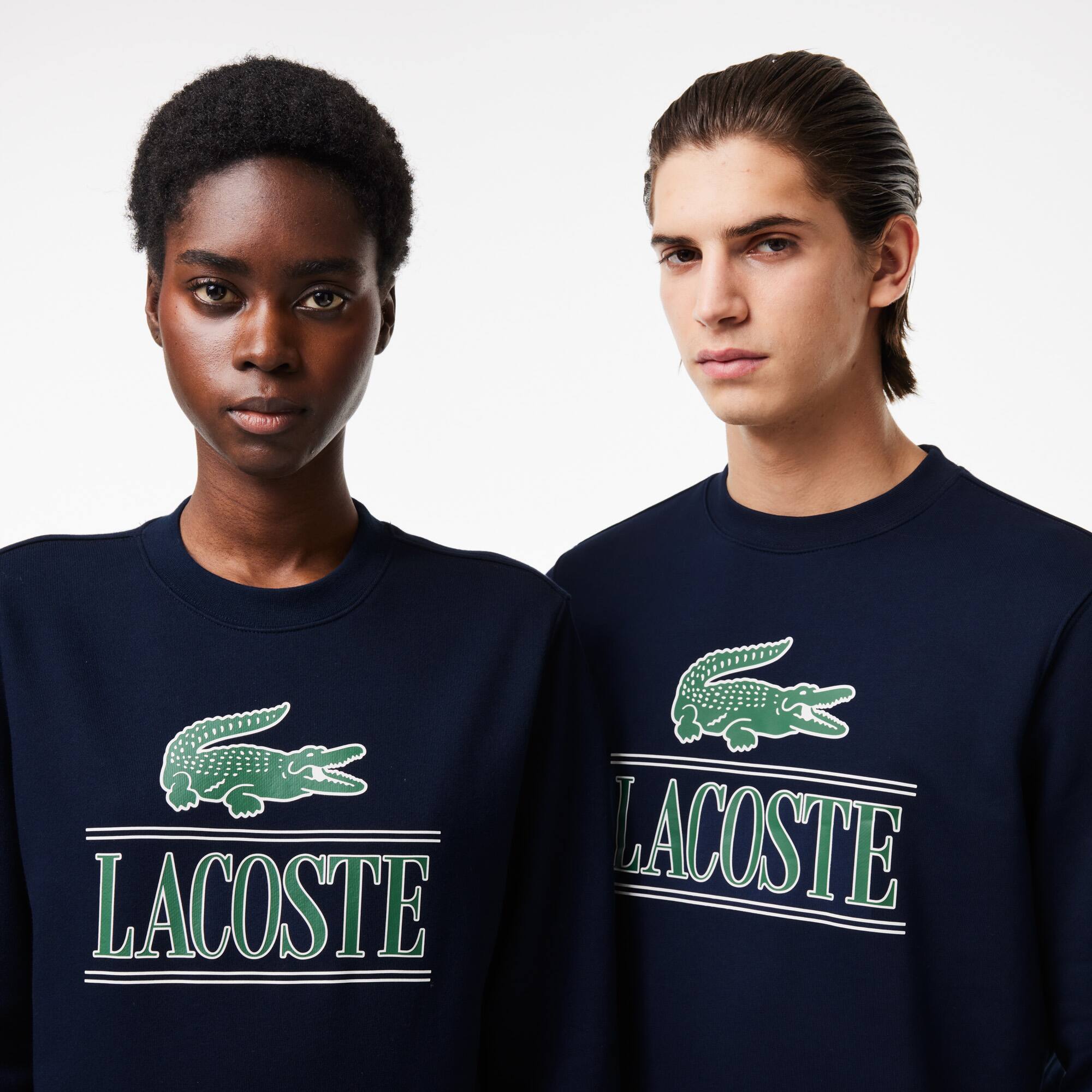 Sweatshirt Jogger avec marquage en molleton de coton Sweatshirts - Bleu - Lacoste - Unisex