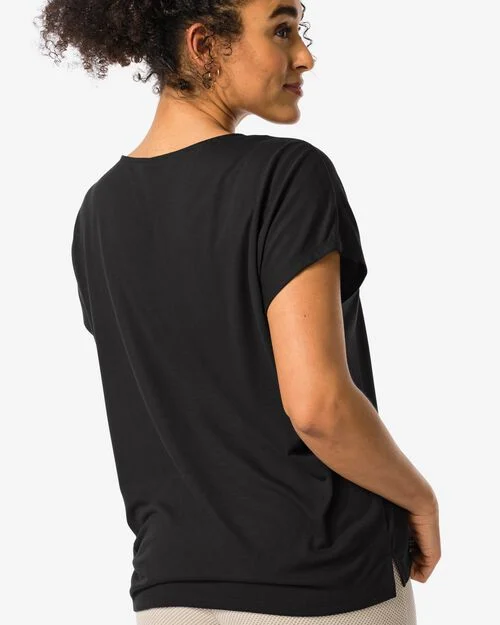t-shirt femme Amelie avec bambou noir