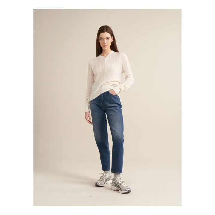 Bellerose Pull Rybba Laine Mérinos Extra Fine - Collection Femme | Ecru
