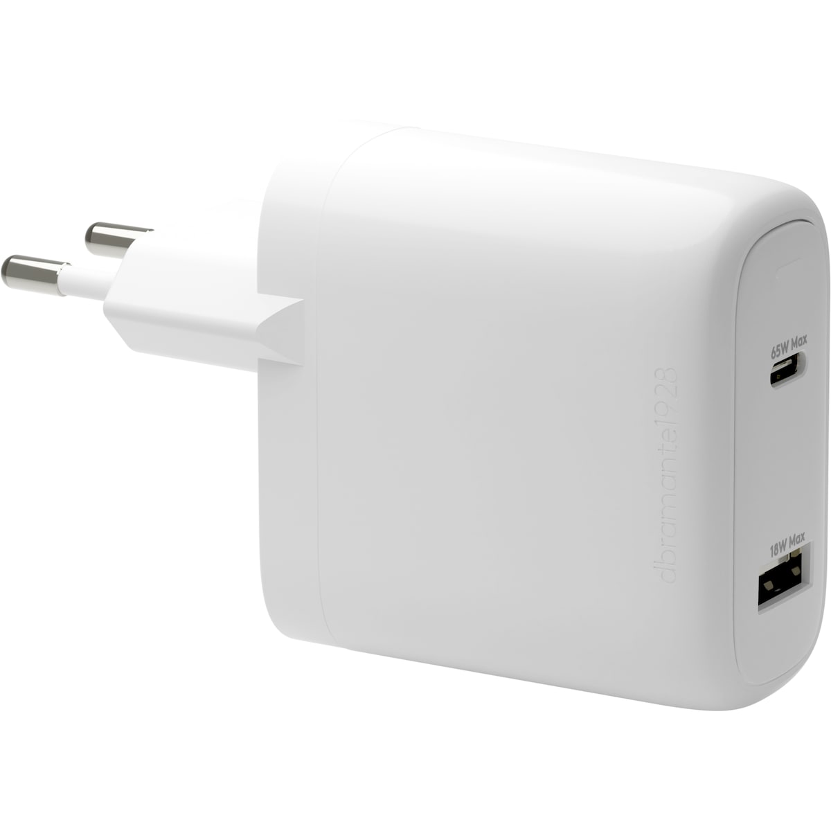 Dbramante1928 65W USB-C 18W USB-A vegglader (hvit)
