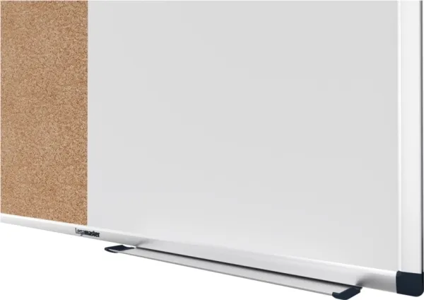 Kombitavle, Legamaster Unite, opslagstavle kork/whiteboard, 90 x 120 cm