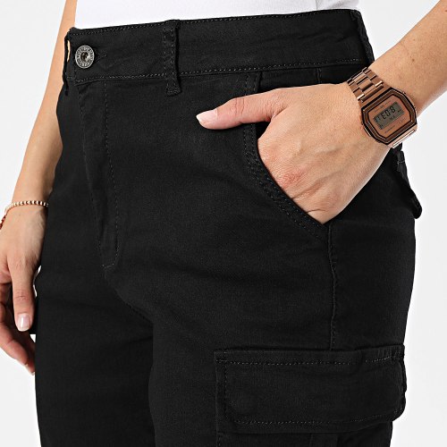 Pantalon Cargo Femme Noir