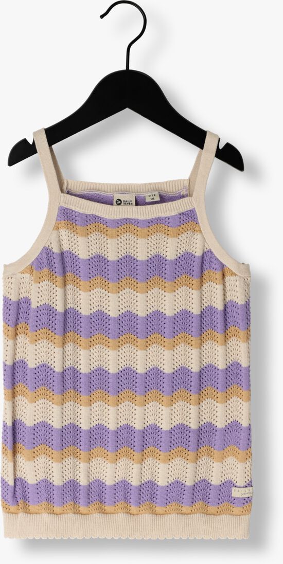 DAILY7 paarse daily7 top knitted singlet