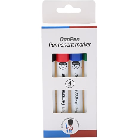 Danpen permanent marker 4-pak