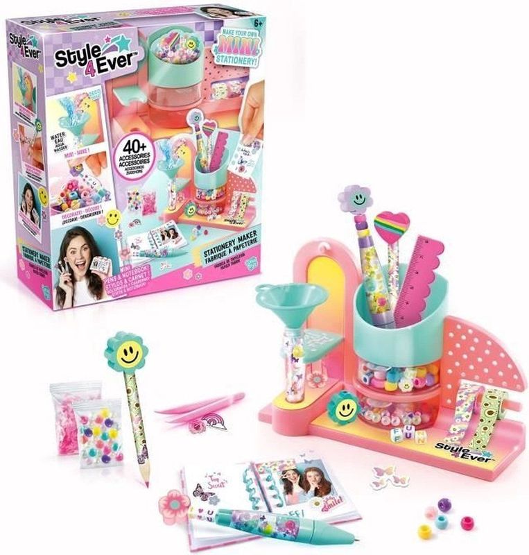 Canal Toys - Mini-papierfabriek - Creatieve Machine - Roze - Inclusief 40+ Accessoires