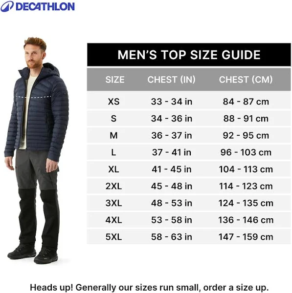 Forclaz MT100 Hooded Down Puffer Jacket Men's