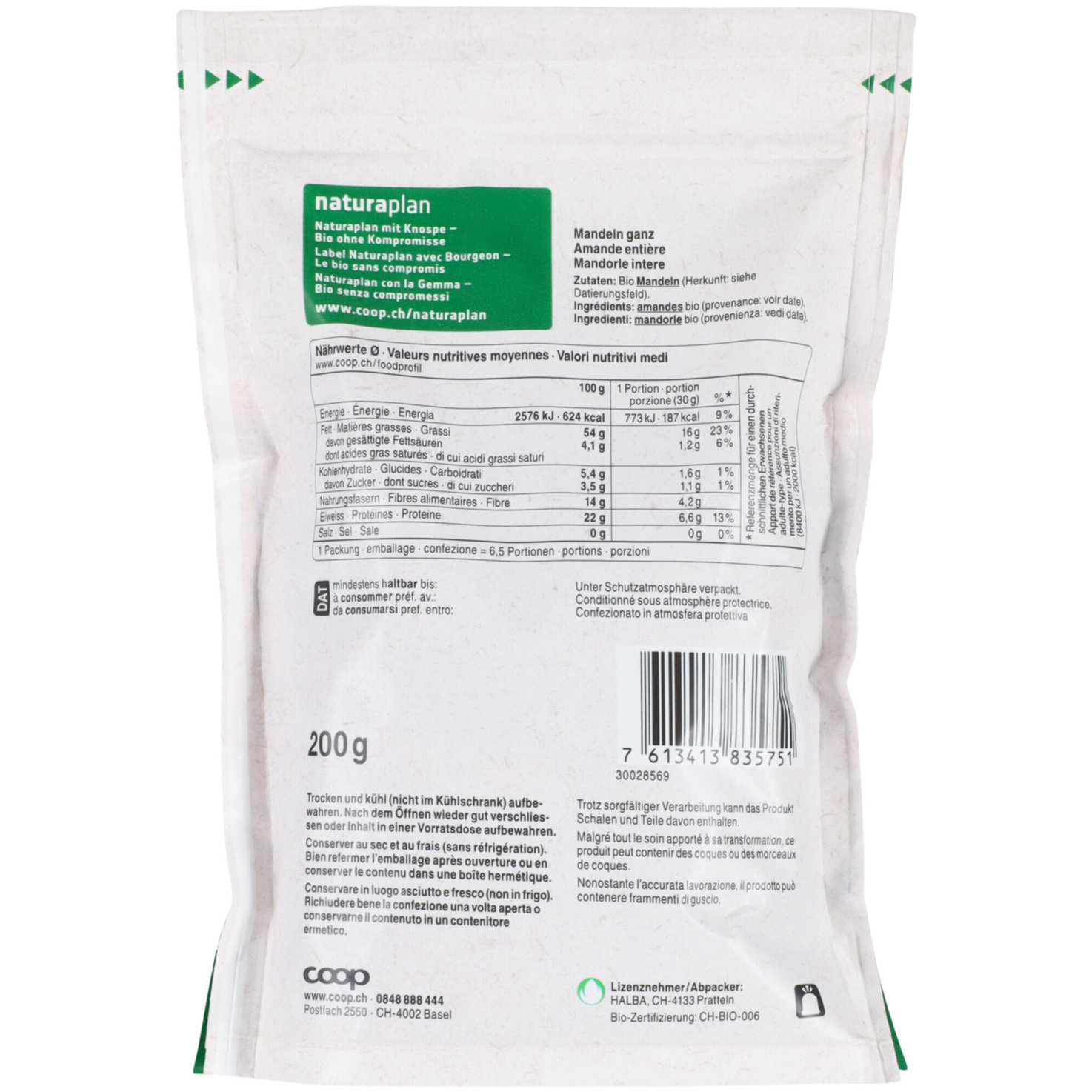 Naturaplan Bio Mandeln ganz
