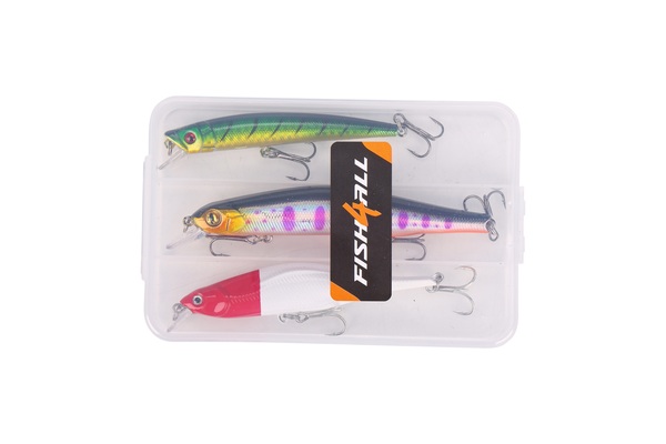 Kit de leurres durs flottants assortis Fish4All Mix 1 (3pcs)