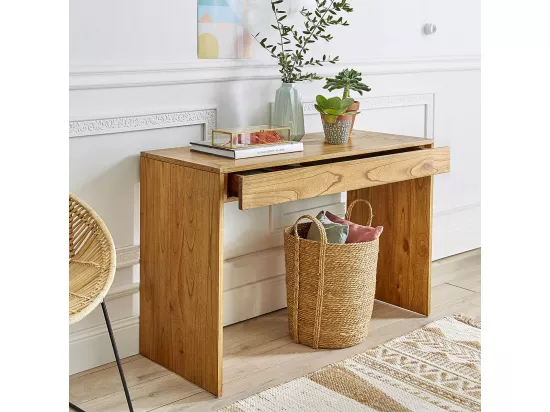 Console en mindi massif 120 cm