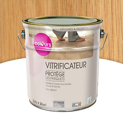 Vitrificateur parquet Passage normal Colours Incolore satin 2,5L