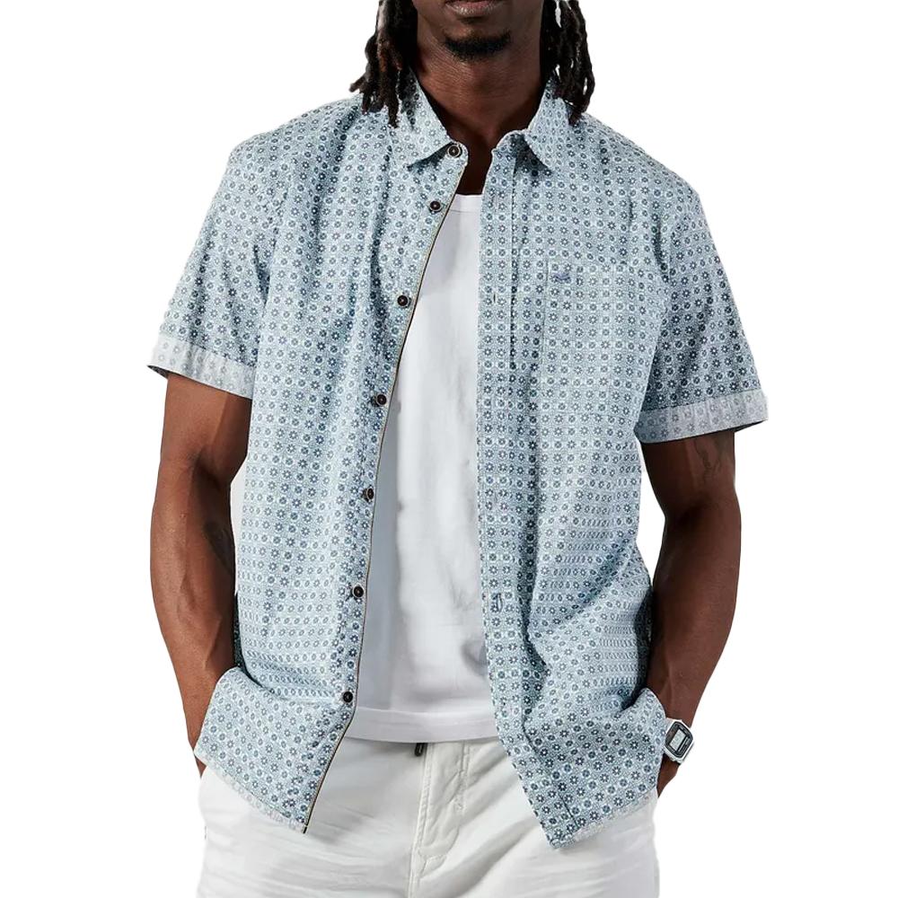 Kaporal Chemisette Bleu/Blanc Homme Kaporal RIBETE