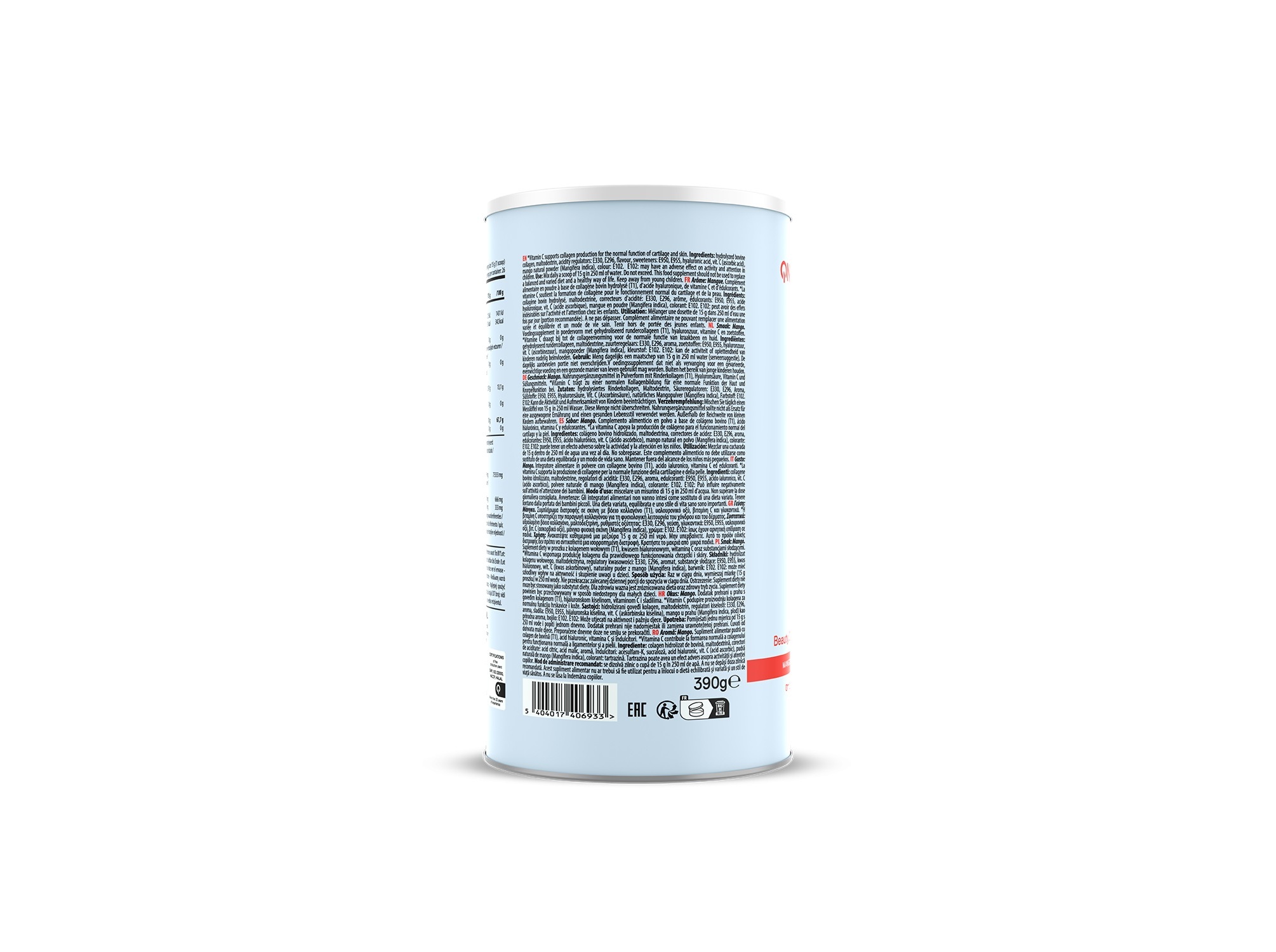 SUPLEMENTO COLAGÃNIO QNT MANGA 390GR
