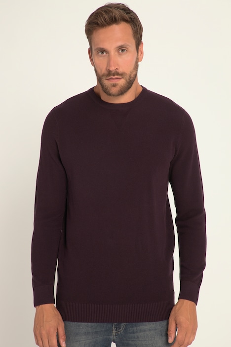 Pullover, Cashmere-Touch, TwoTone, Strickmuster, Rundhals