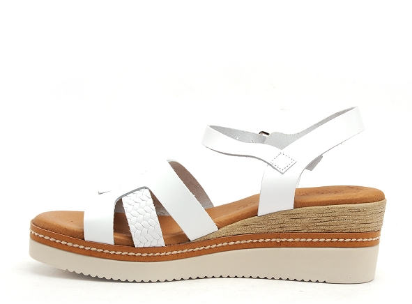 Eva frutos nu pieds talons femme 522 blanc