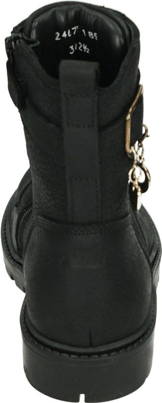 Twins - 324673 HANA - Half-Hoog - Zwart - Glad Leer - Rubber Zool