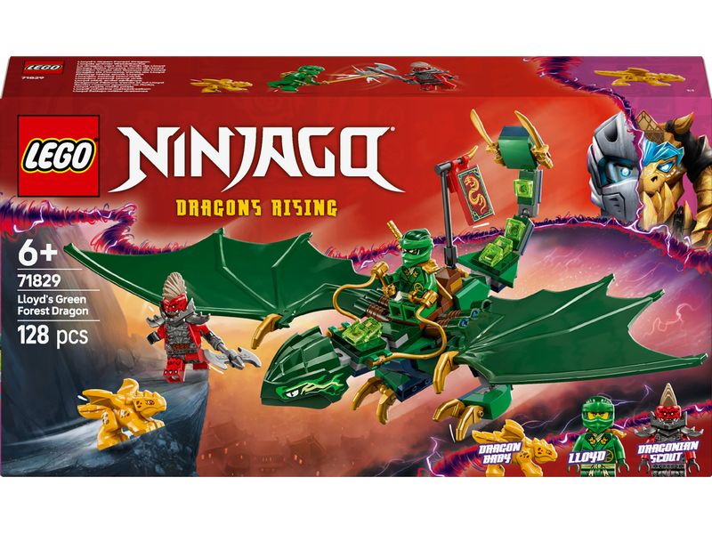 LEGO® Ninjago Lloyds grüner Walddrache 71829 Spielset mit 2 Drachen und 2 Spielfiguren