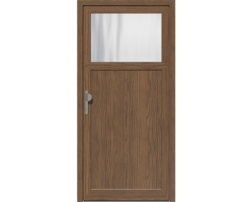 Zij-ingangsdeur A02 1000 x 2000 mm DIN Links wit/gouden eiken met glas Mastercarre incl. krukgarnituur, profielcilinder