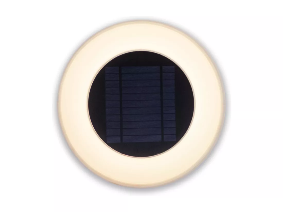 Applique murale ronde recharge solaire Wally 27 cm de diamètre