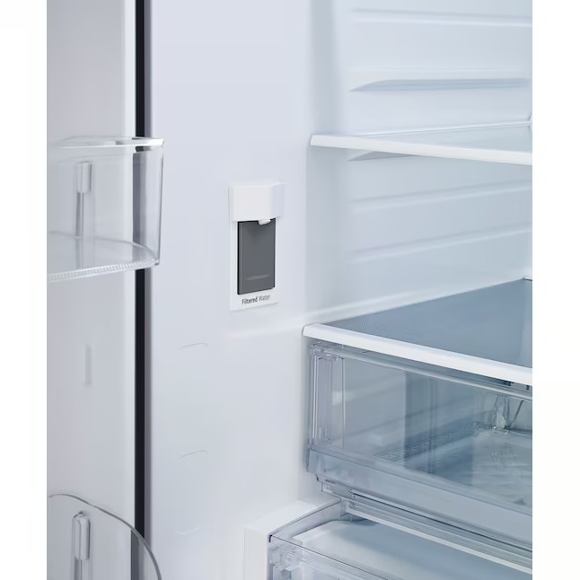 Refrigerador LG Counter-Depth MAX de 26,5 pés cúbicos com portas francesas e máquina de gelo (aço inoxidável) ENERGY STAR